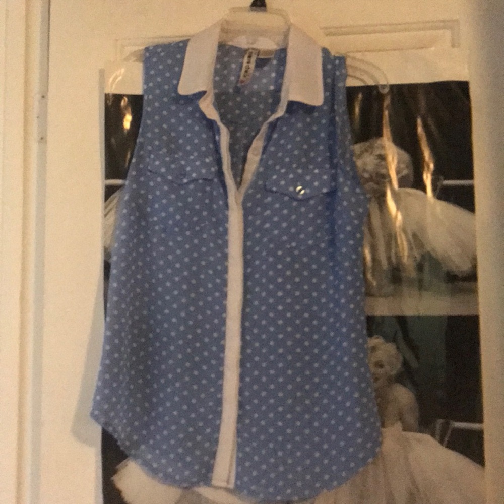Polka dot blouse